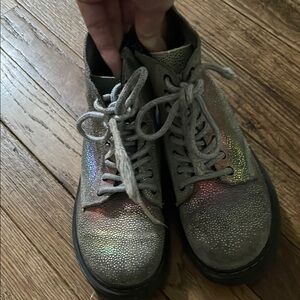 Dr. Martens Iridescent High-Top Sneakers